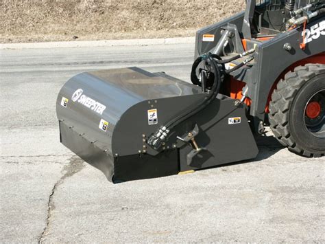 small skid steer street sweeper|skid steer sweeper for sale.